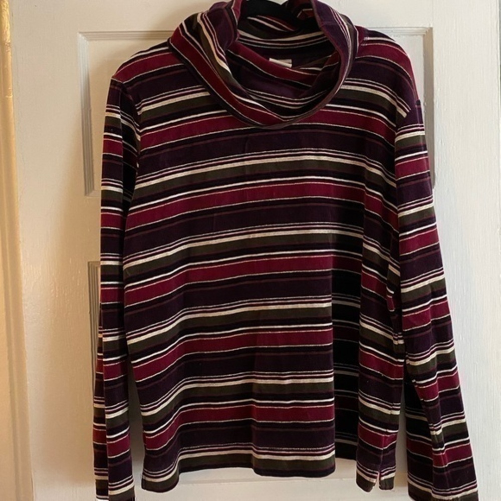 White Stag Velour Scoop neck sweater